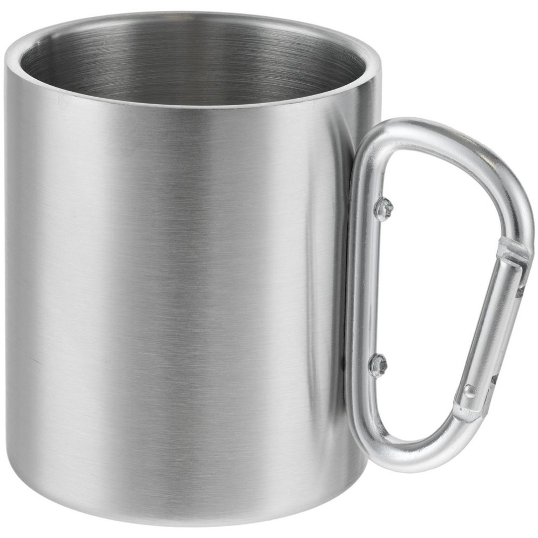 Кружка Trek с серебристой ручкой-карабином