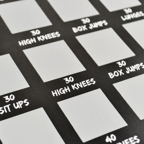 Скретч-постер Челлендж 100 дней фитнеса Скретч-постер Челлендж 100 дней фитнеса