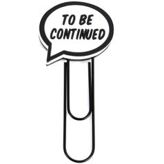 Закладка для книги To be continued