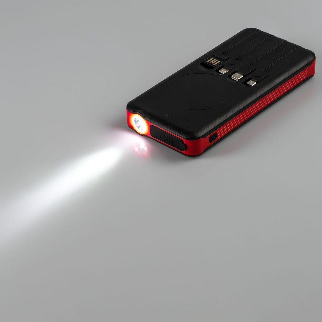 Аккумулятор с беспроводной зарядкой Holiday Maker Wireless, 10000 мАч (Красный) Аккумулятор с беспроводной зарядкой Holiday Maker Wireless, 10000 мАч (Красный)