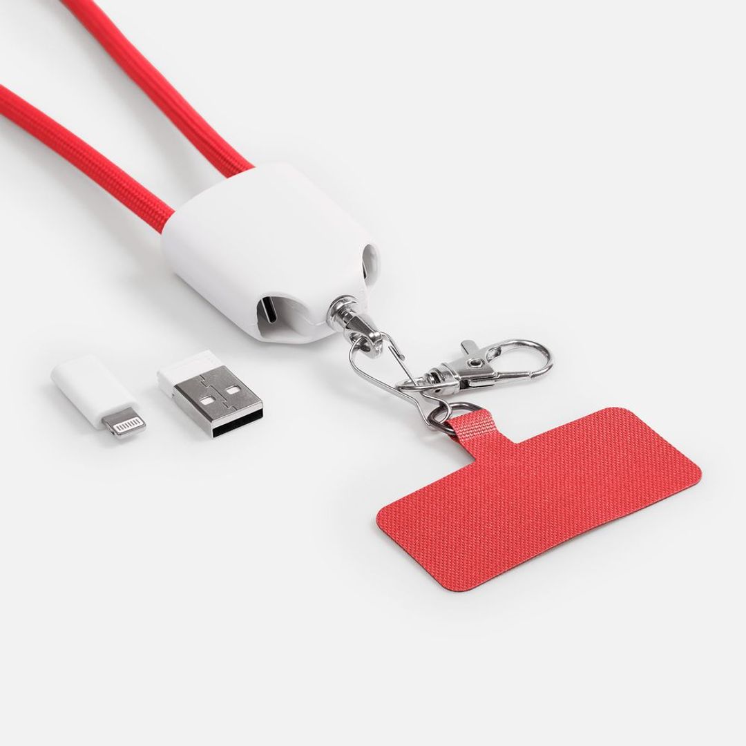 Кабель-ланьярд energyFlex Pro (красный) Кабель-ланьярд energyFlex Pro (красный)