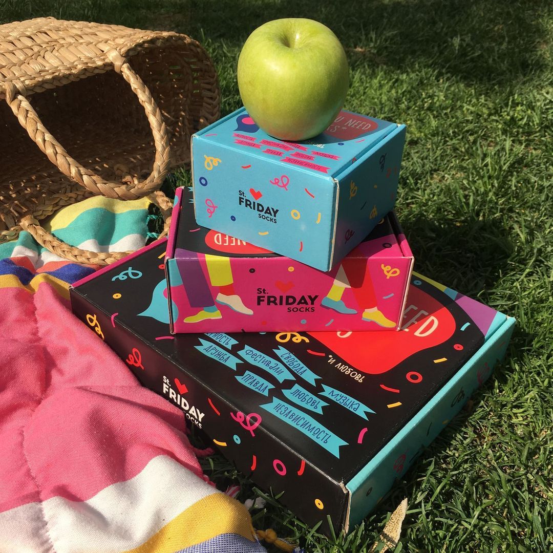 Подарочная коробка для носков St. Friday (4 пары)