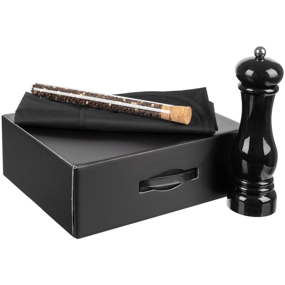 Набор Gambit с мельницей и фартуком (Черный)