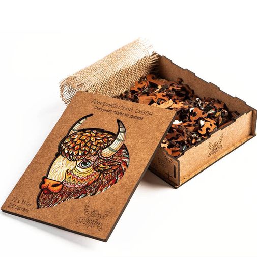 Деревянный пазл Puzzlewood Американский бизон