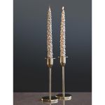 Набор из двух свечей золотого цвета из коллекции New Year Essential, 25 см