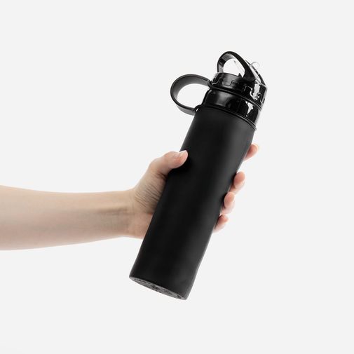 Складная бутылка для воды Langfossen (Черная)