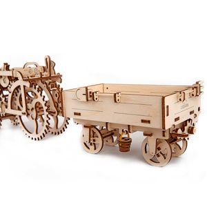 Механический 3D Пазл Ugears Прицеп к трактору