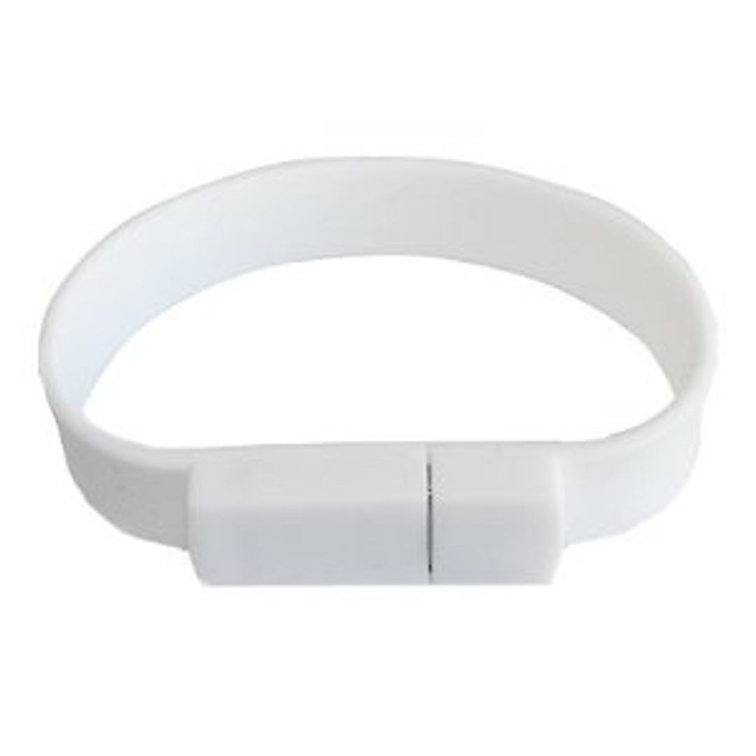 Флешка Браслет Белый 2 Гб