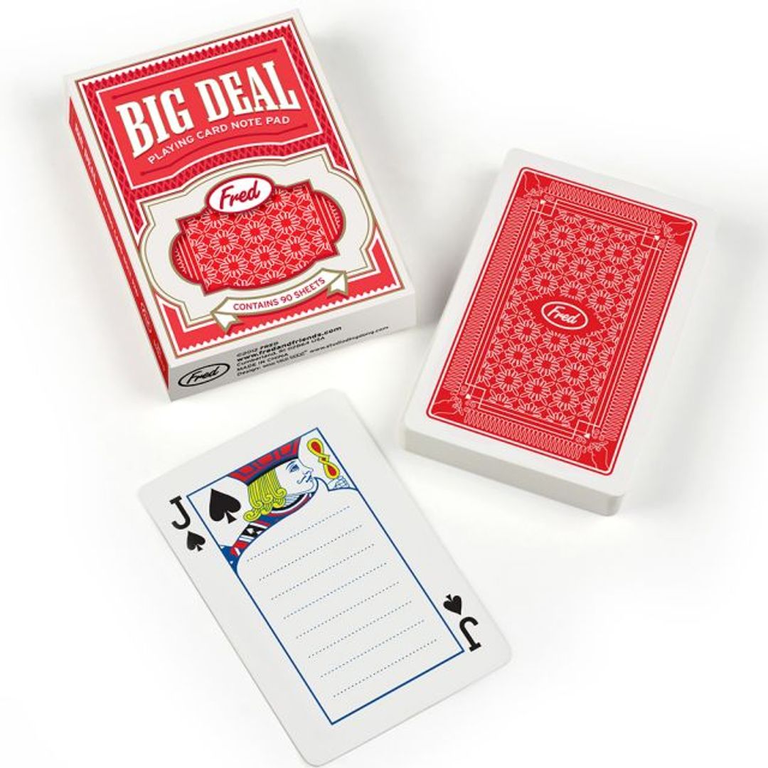 Блокнот Игральные карты Big Deal С упаковкой Блокнот Игральные карты Big Deal С упаковкой