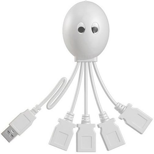 USB Хаб Осьминог (Белый)