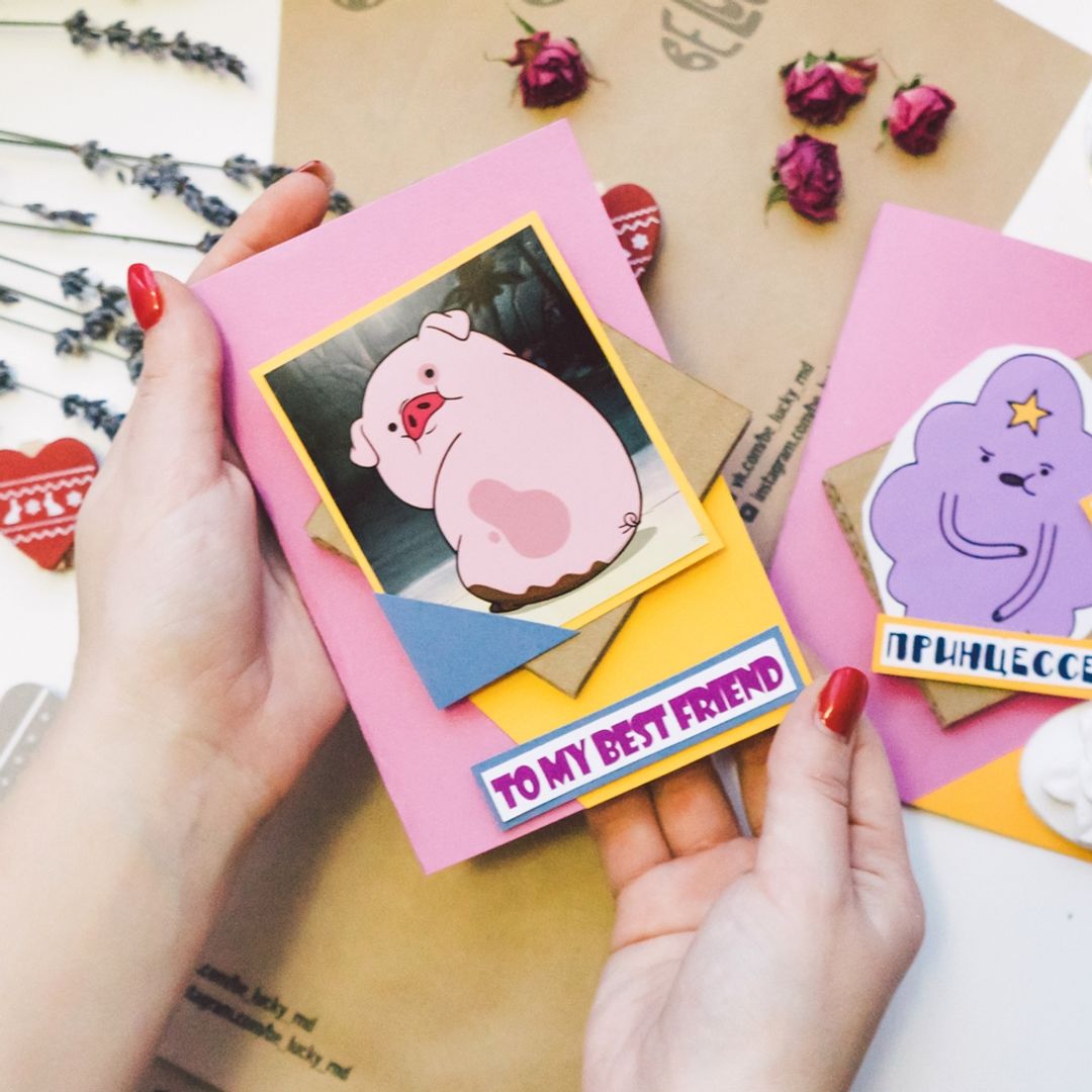 Открытка Gravity Falls Пухля Открытка Gravity Falls Пухля