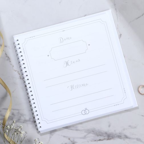 Книга пожеланий Белая с кристаллами Книга пожеланий Белая с кристаллами