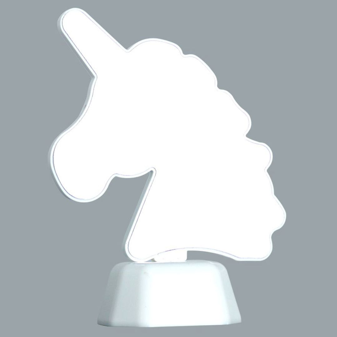 Зеркальный 3D Светильник Голова единорога (с эффектом тоннеля)