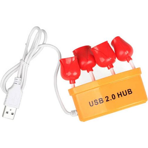 USB Хаб Букет роз Вид сбоку USB Хаб Букет роз Вид сбоку