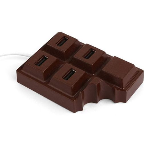 USB Хаб Шоколадка Вид сбоку