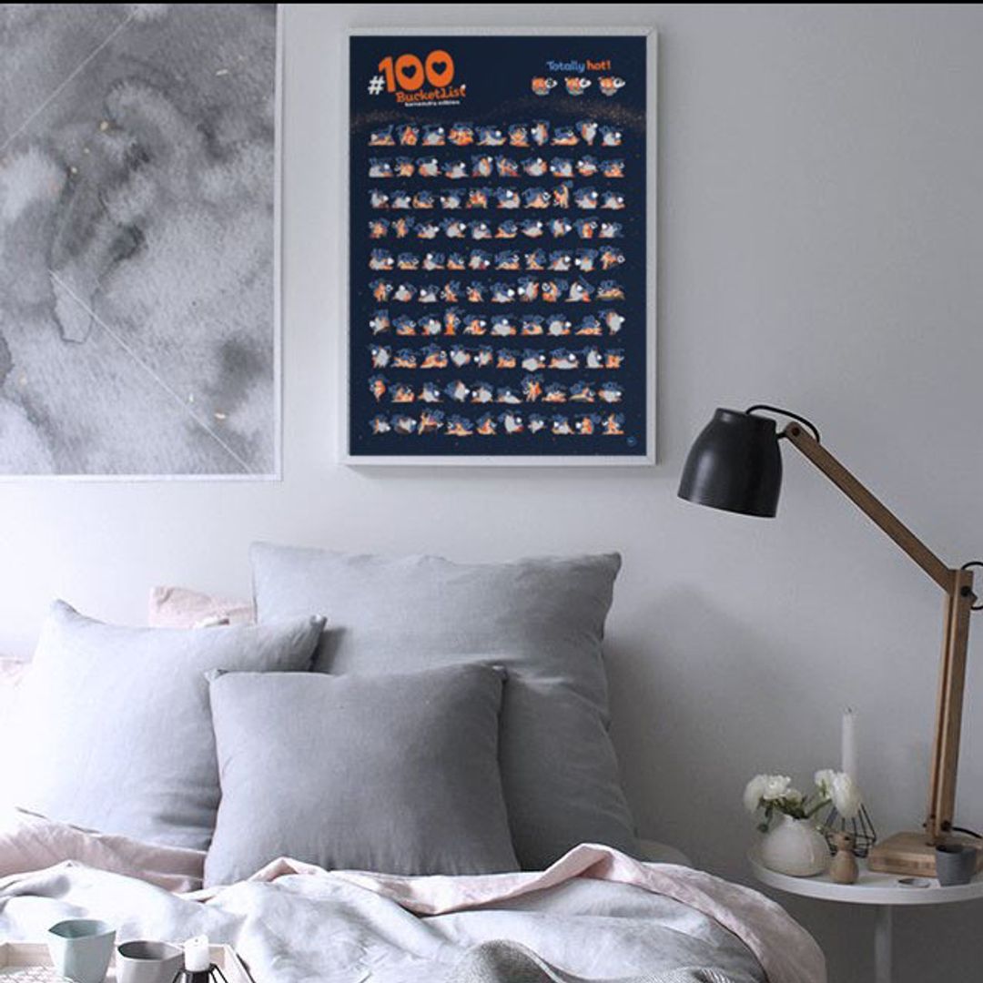 Скретч-постер 100 поз Kamasutra edition