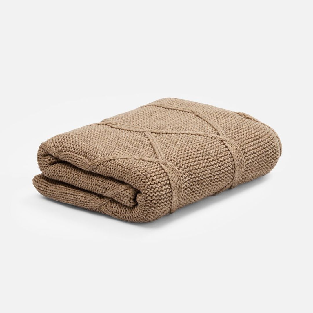 Плед Curve Verve (бежевый меланж) Плед Curve Verve (бежевый меланж)