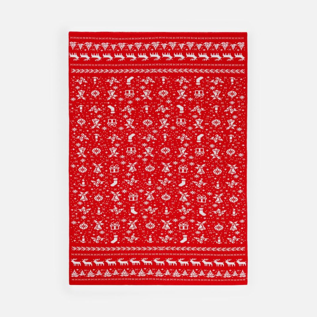 Плед Holidale (красный с молочным) Плед Holidale (красный с молочным)