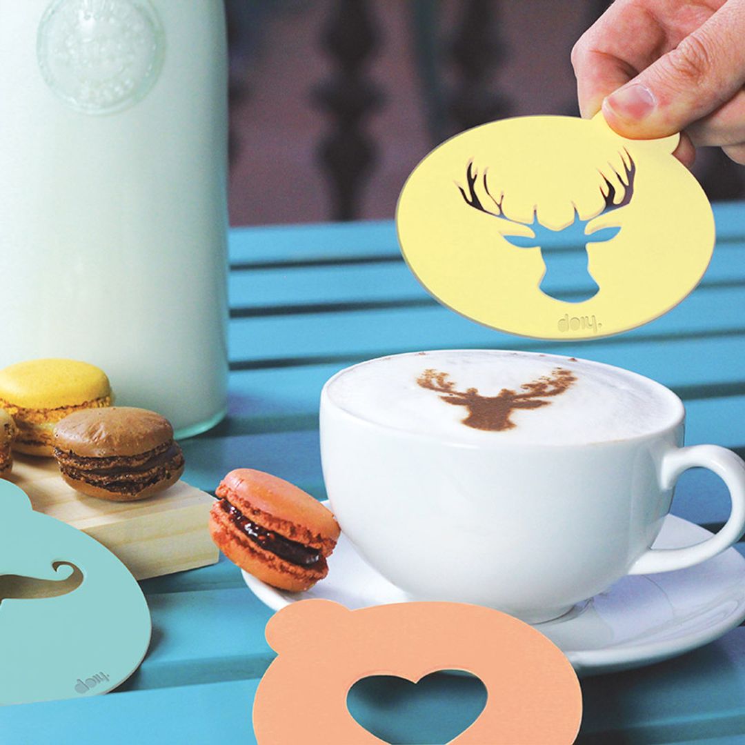 Набор трафаретов для кофе Hip coffee