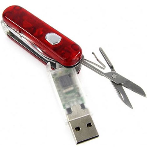 Флешка Швейцарский нож 8 Гб (Красный) Флешка Швейцарский нож 8 Гб (Красный)