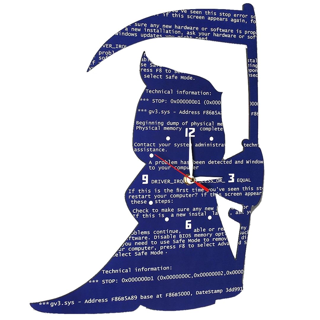 Часы настенные Экран смерти