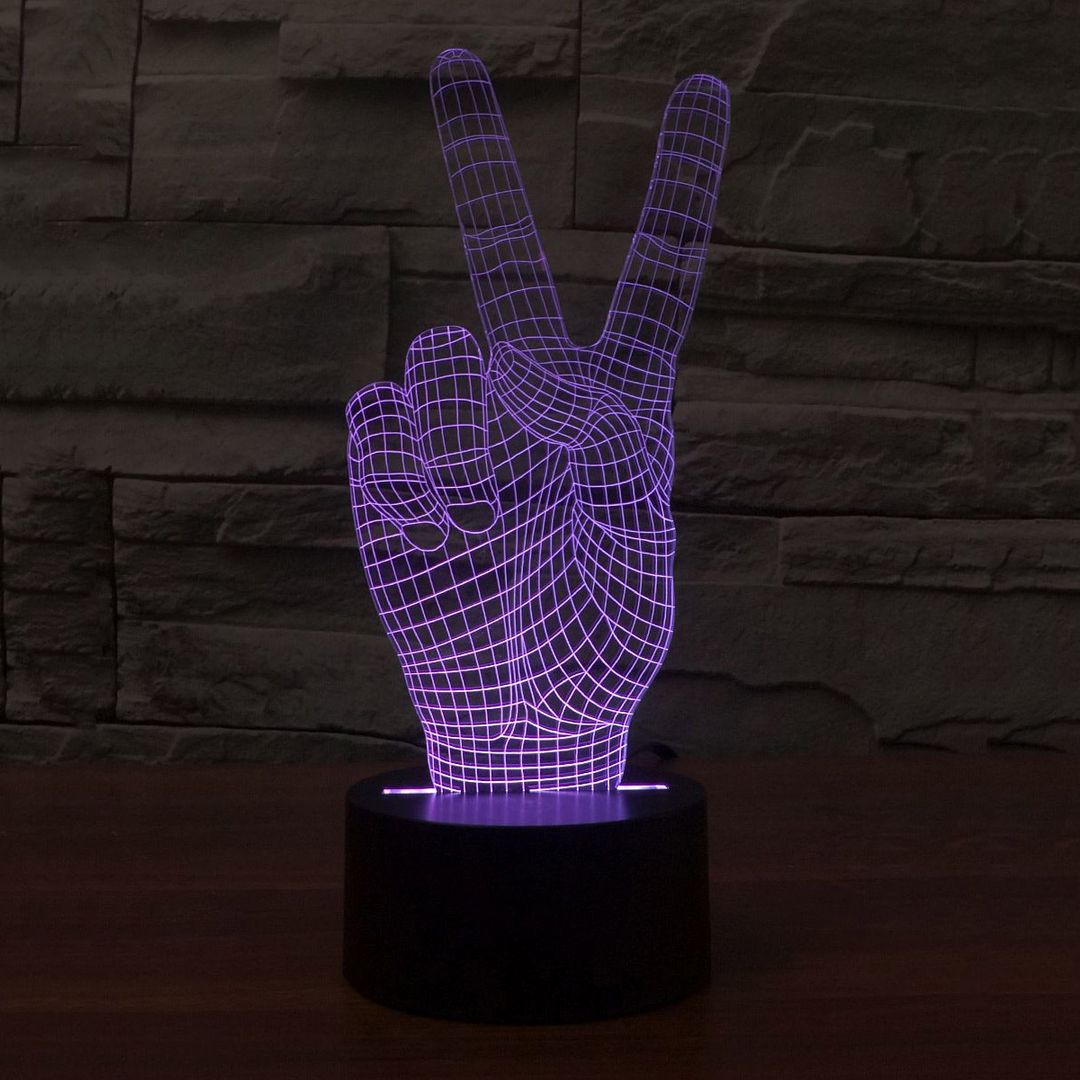 3D Лампа Мир Peace 3D Лампа Мир Peace