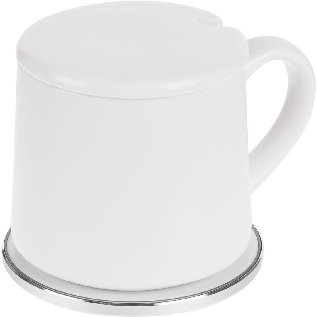 Кружка с подогревом и беспроводной зарядкой Dual Base Matt (Белая)