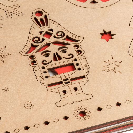 Новогодняя книга Щелкунчик с подвесками