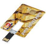 Флешка Кредитка Gold Credit Card 8 Гб Готова к работе