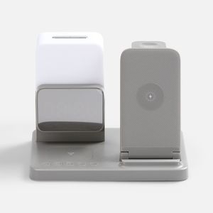 Зарядная станция с электронными часами и подсветкой Large Charge ver.3 (серый)