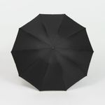 Зонт обратного сложения с ручкой-карабином Foldberry (черный)