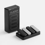 Антистресс-кликер Clacky (черный с серебристым)