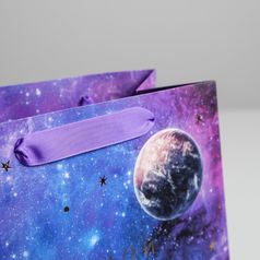 Подарочный пакет Ты мой космос (22 х 22 х 11 см)