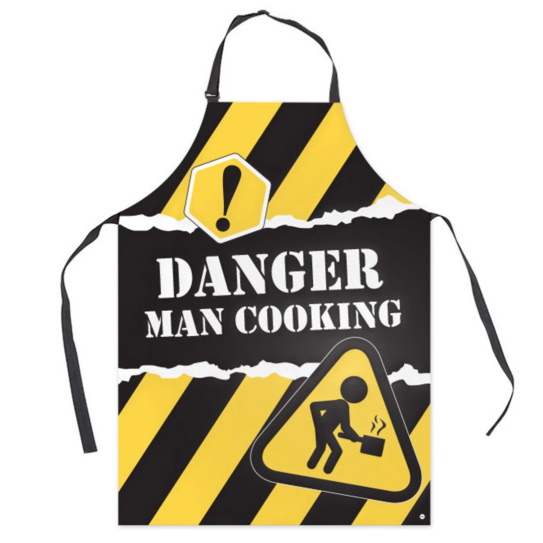 Фартук Опасно! Мужчина готовит! Danger! Man Cooking!