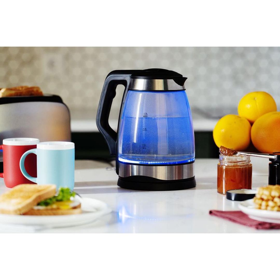 Электрический чайник Lumimore (стеклянный, серебристо-черный) Электрический чайник Lumimore (стеклянный, серебристо-черный)