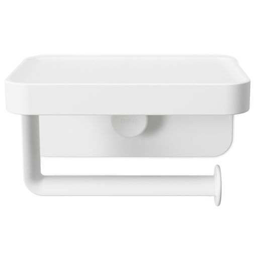 Держатель для туалетной бумаги с полочкой Flex Держатель для туалетной бумаги с полочкой Flex