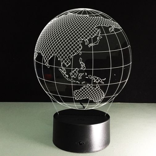 3D Лампа Глобус 3D Лампа Глобус