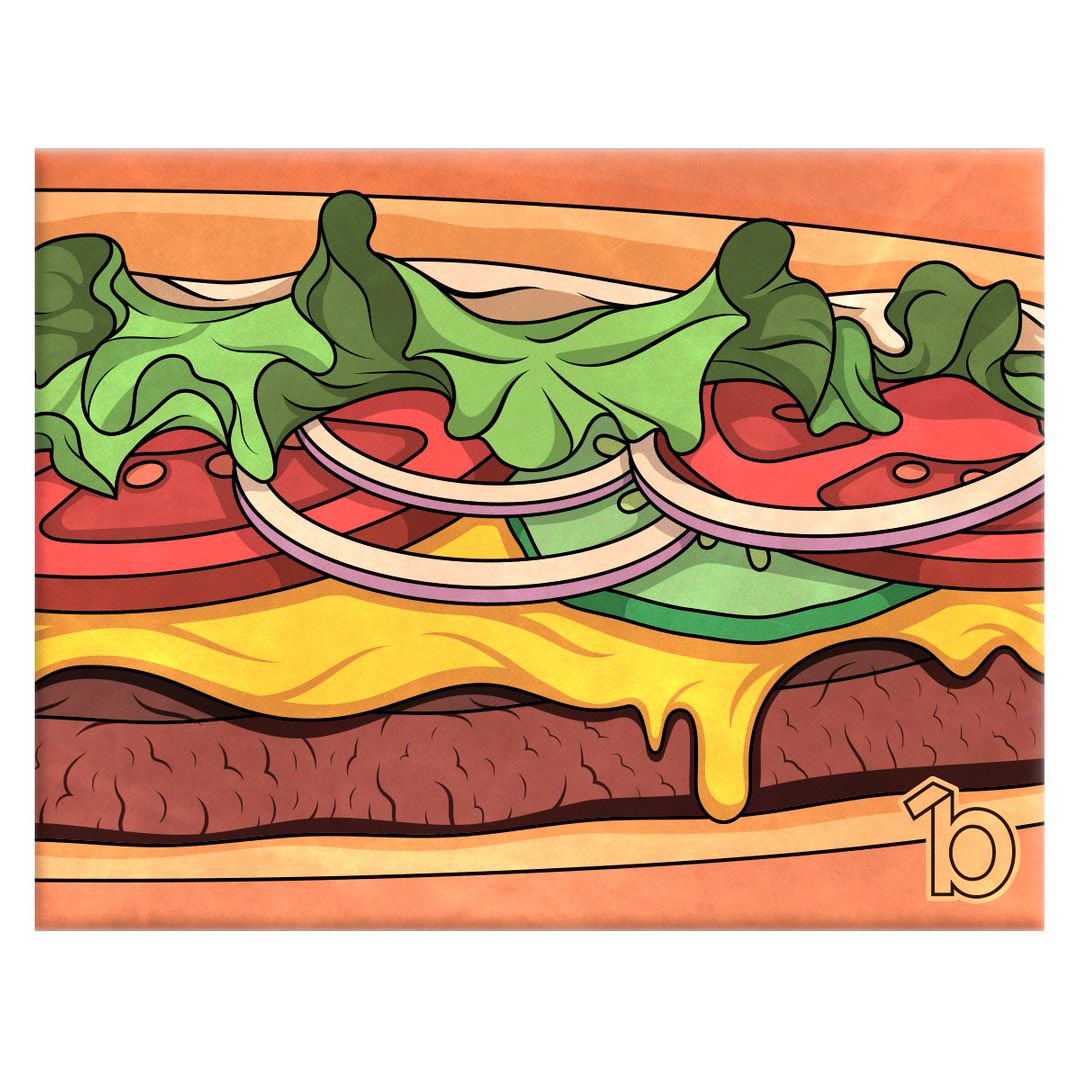 Обложка для студенческого билета Bumaga Burger Обложка для студенческого билета Bumaga Burger