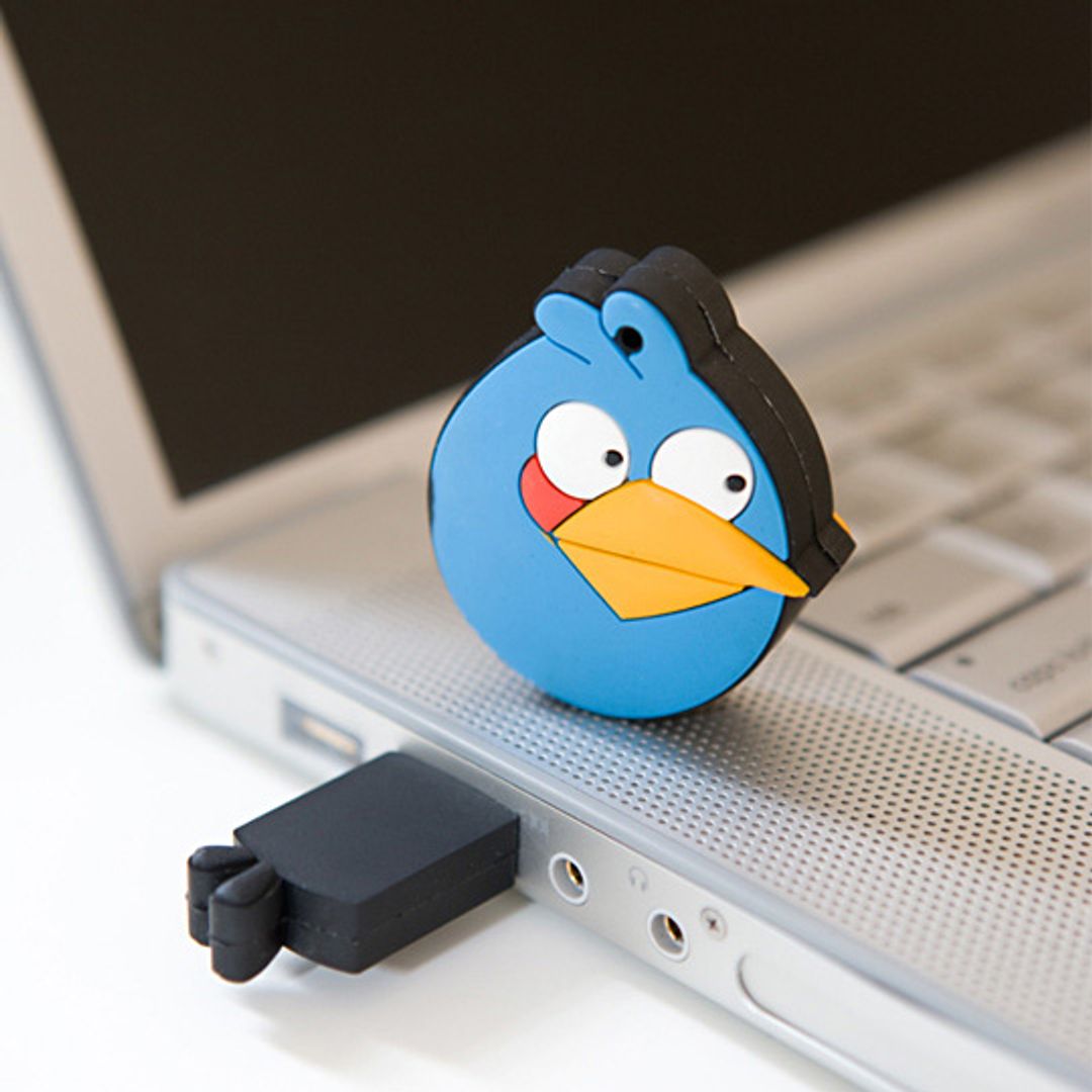 Флешка Angry Birds Синяя птичка 4 Гб Флешка Angry Birds Синяя птичка 4 Гб