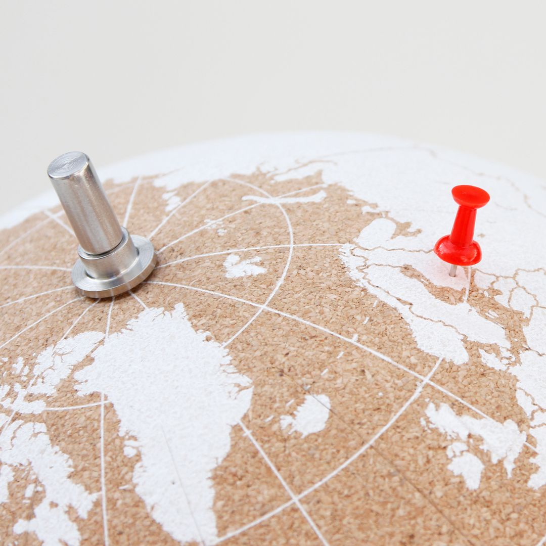 Пробковый глобус Cork Globe (белый) Пробковый глобус Cork Globe (белый)