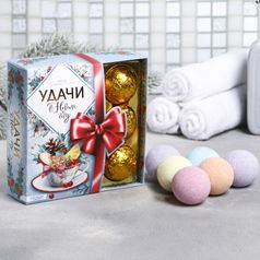 Набор бомбочек для ванной Удачи в Новом году (9 шт)