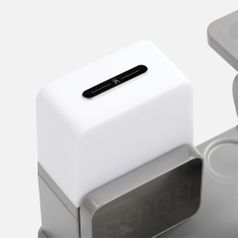 Зарядная станция с электронными часами и подсветкой Large Charge ver.3 (серый)