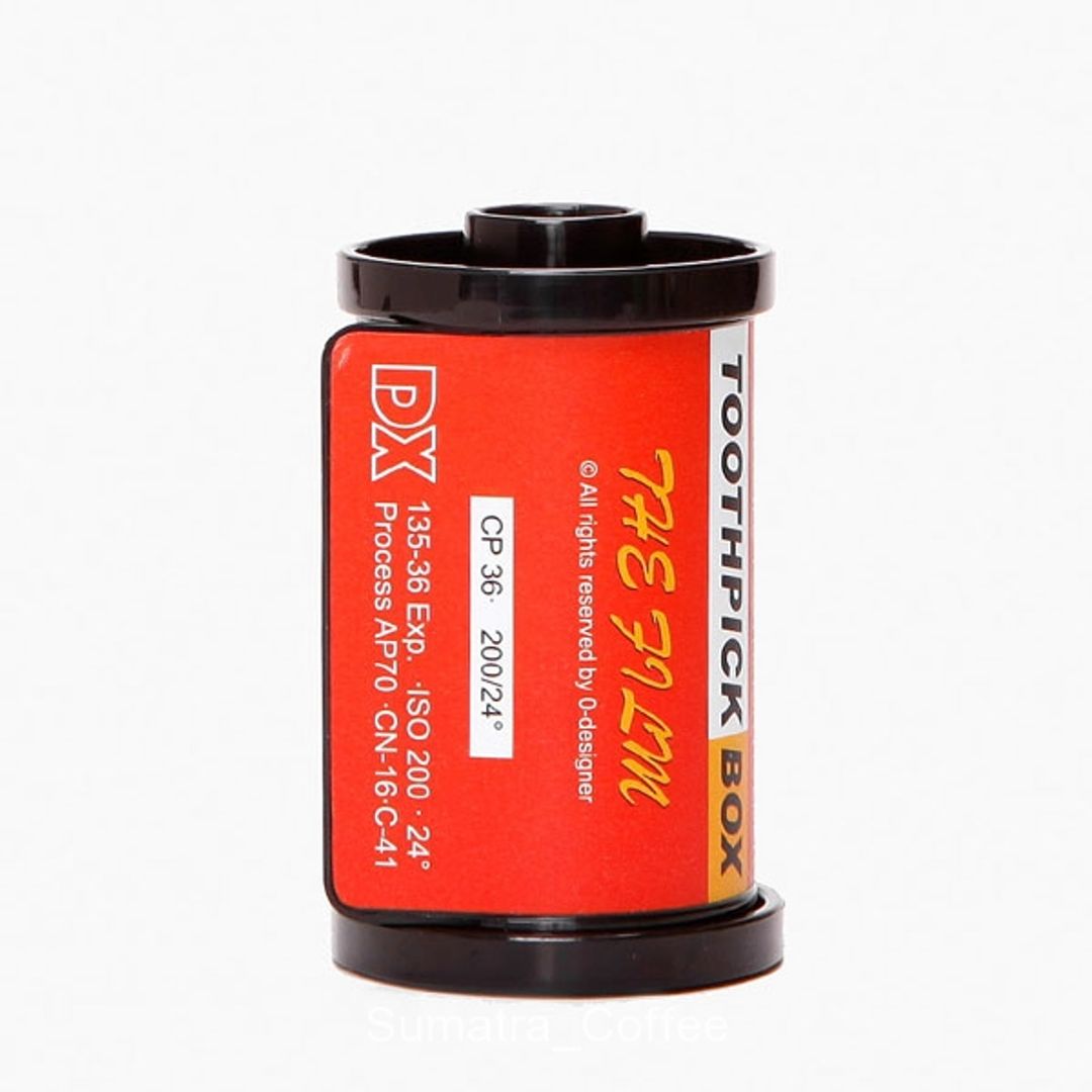 Баночка для зубочисток Фотопленка (Красная) Баночка для зубочисток Фотопленка (Красная)