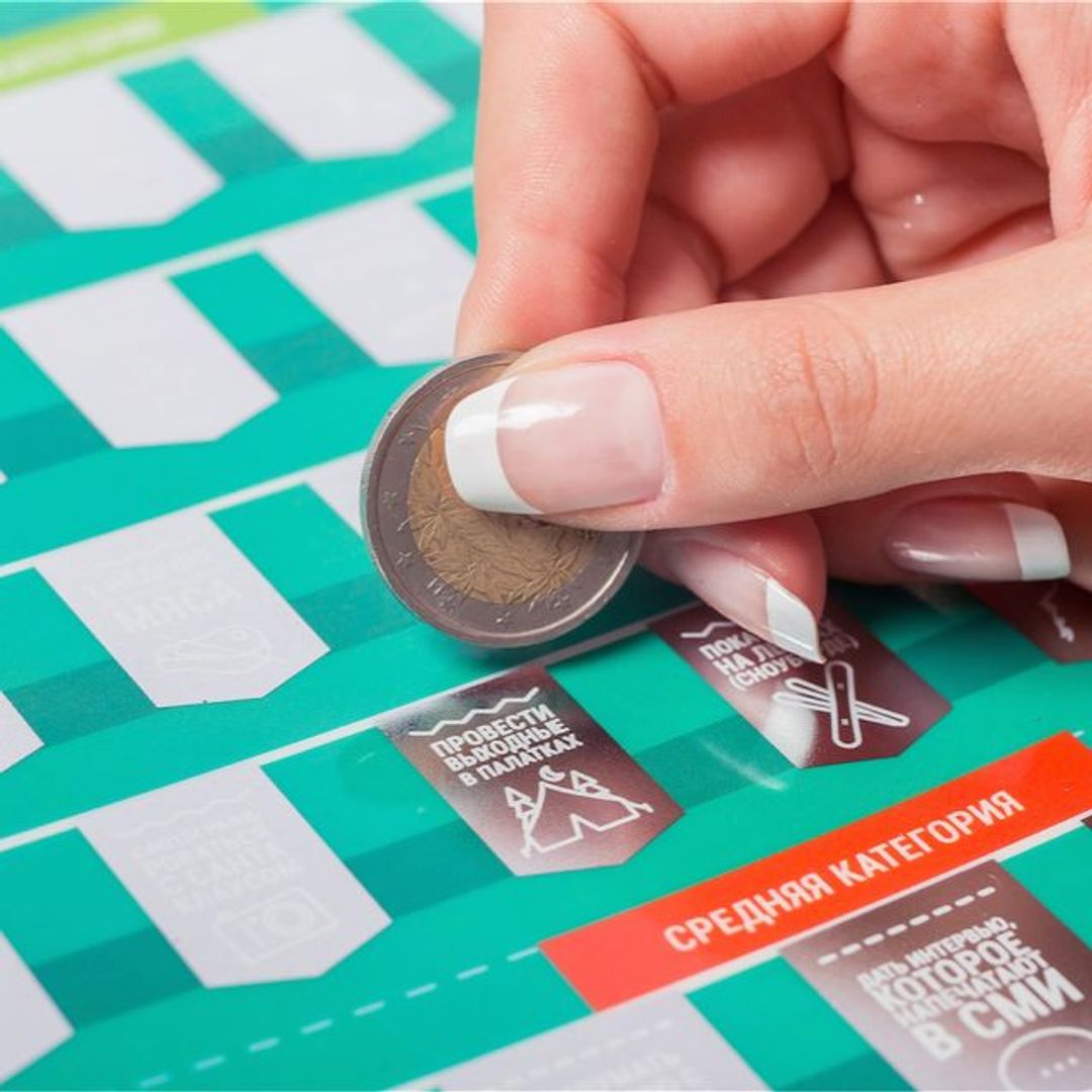 Мотивационный скретч-постер 100 больших дел Мотивационный скретч-постер 100 больших дел