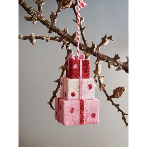 Набор ёлочных украшений Pink fairytale из коллекции New Year Essential, 4 шт.