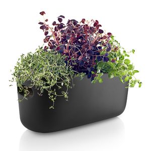 Кашпо с функцией самополива Self-watering Herb Organizer (Черный)
