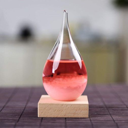 Предсказатель погоды Storm Glass Drop с подсветкой