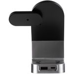 Зарядная станция c часами E-Store для смартфона, часов и наушников (Черная)