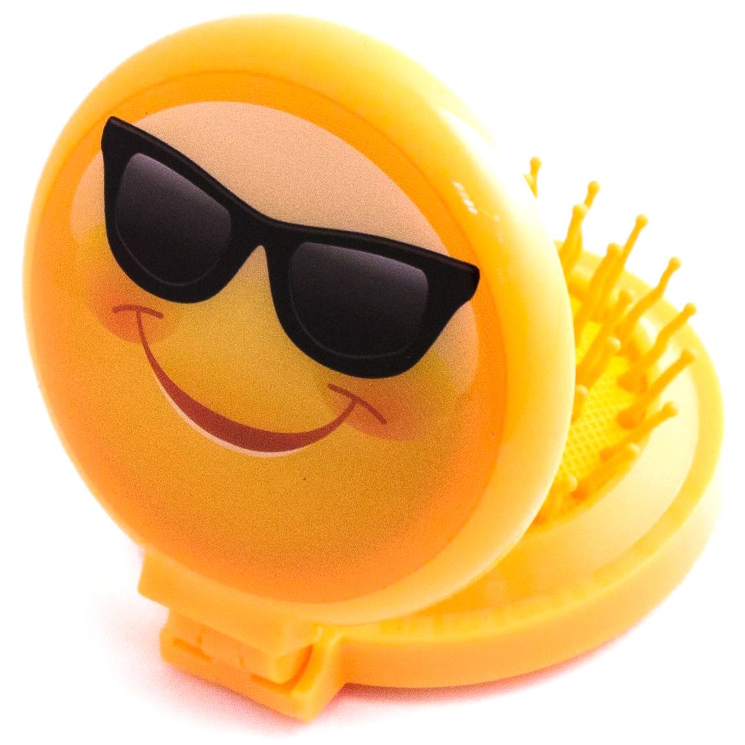 Зеркальце с расческой Emoji (складное)