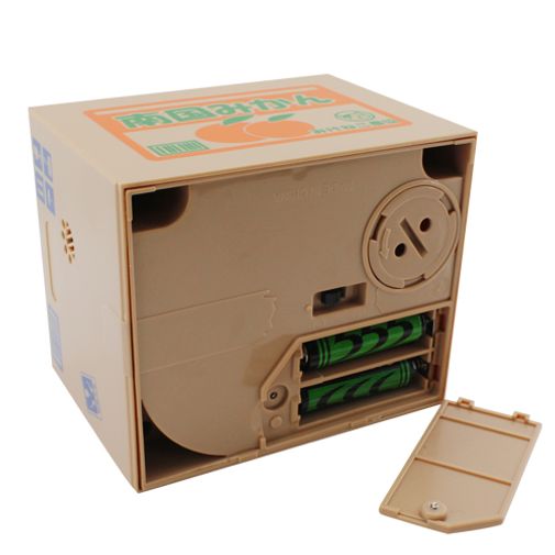 Копилка Котенок Воришка Отсек для батареек